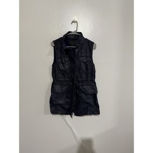 Banana Republic‎ Cotton Polyurethane Coating Drawstrings Vest Women's Size Small